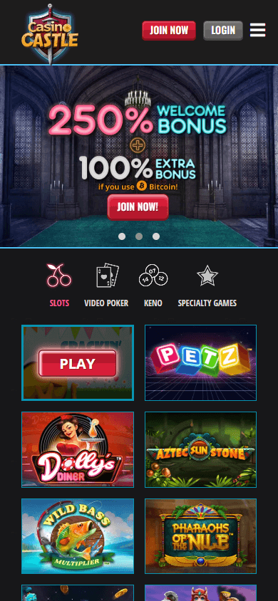 CasinoCastle Mobile screenshot
